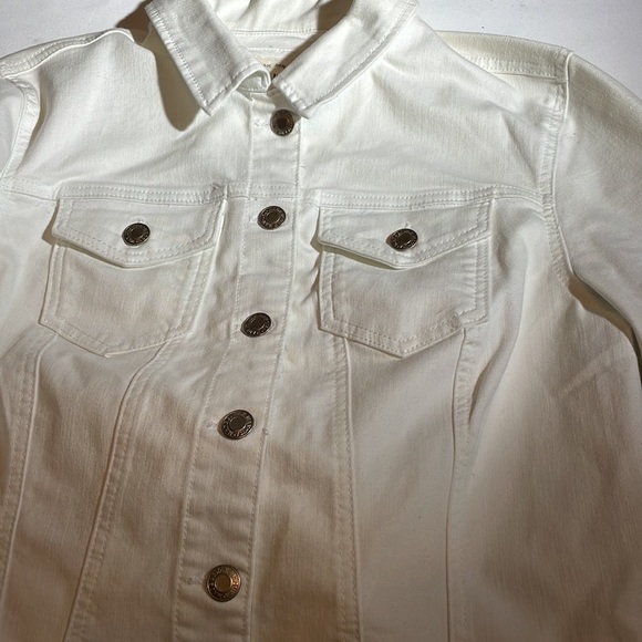 Wax Jean Jackets & Blazers - Wax Jean White Denim Jacket Plus 1xl NWT